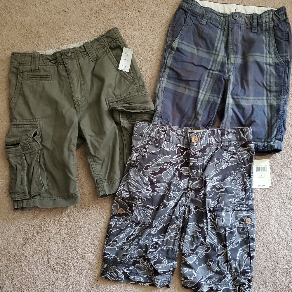 3 boy shorts Gap and Lucky Brand size 8